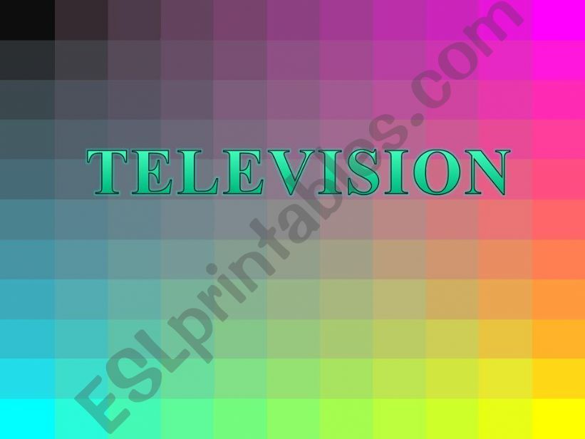 TELEVISION powerpoint