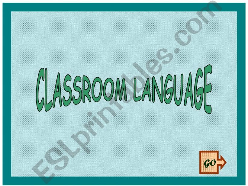 Classroom Language Game powerpoint