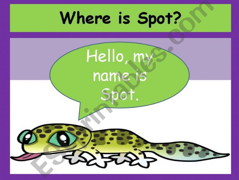 Where is Spot? powerpoint