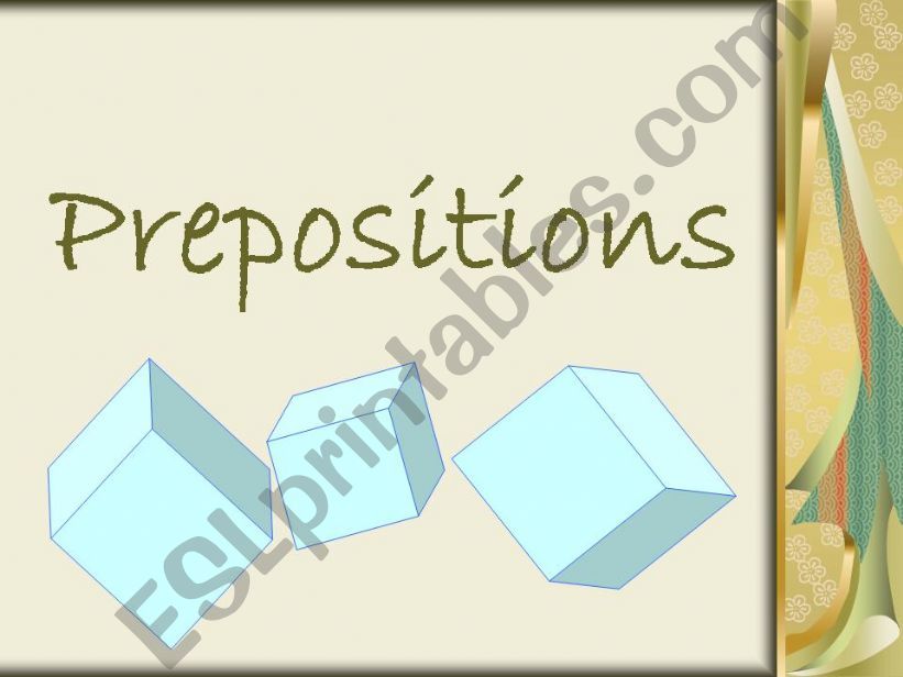 Prepositions powerpoint