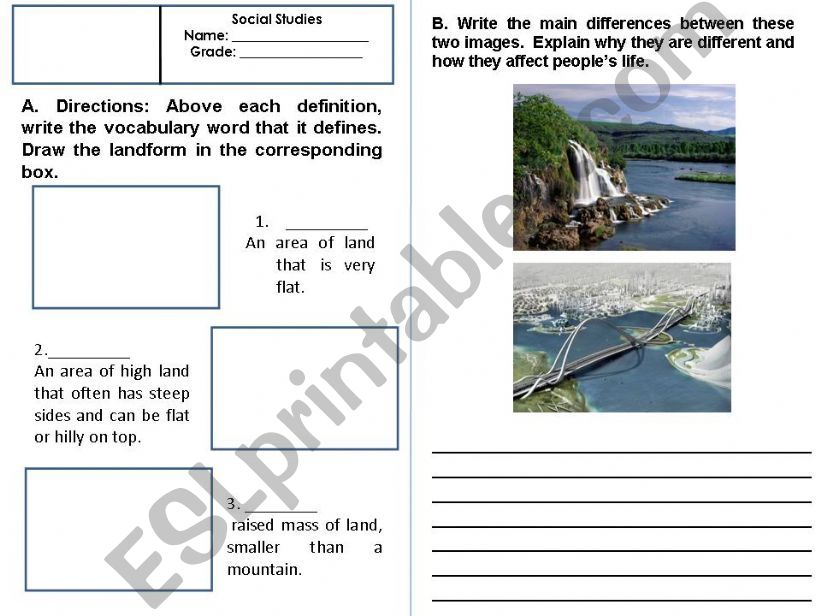 LANDFORMS AND LANDSCAPES powerpoint