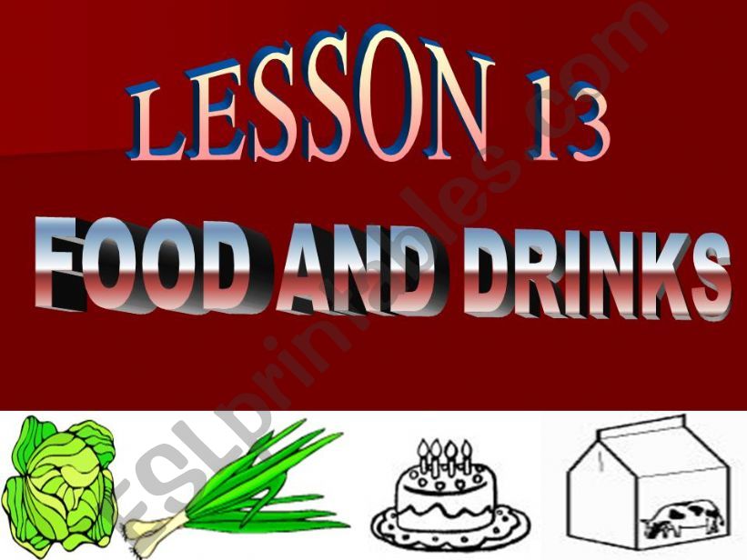 Food and drink powerpoint