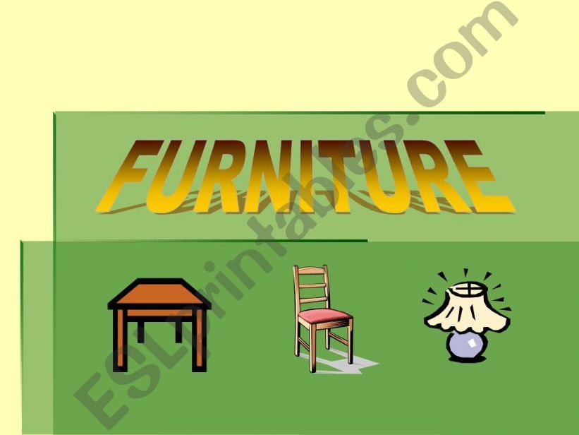 KITCHEN FURNITURE powerpoint