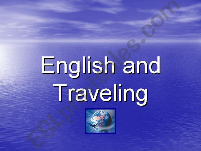 English and Traveling powerpoint