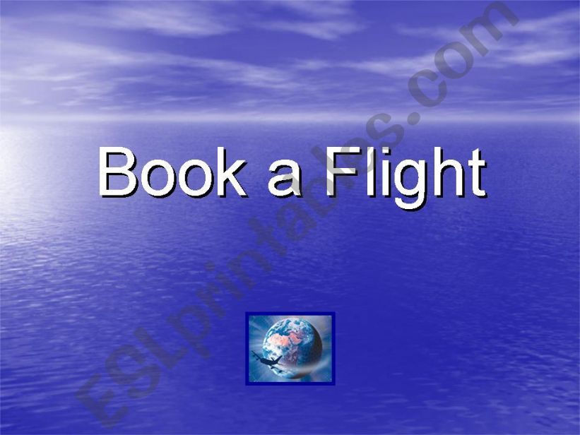 Book a Flight powerpoint