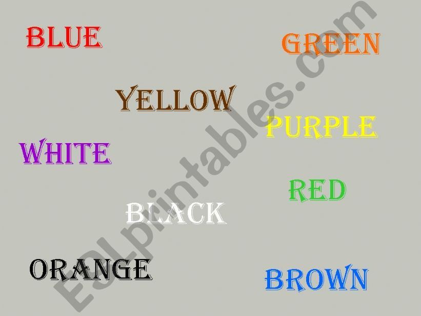 Colors game powerpoint