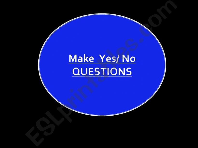 Yes No questions verb to be powerpoint