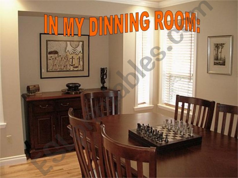 DINING ROOM  FURNITURE powerpoint