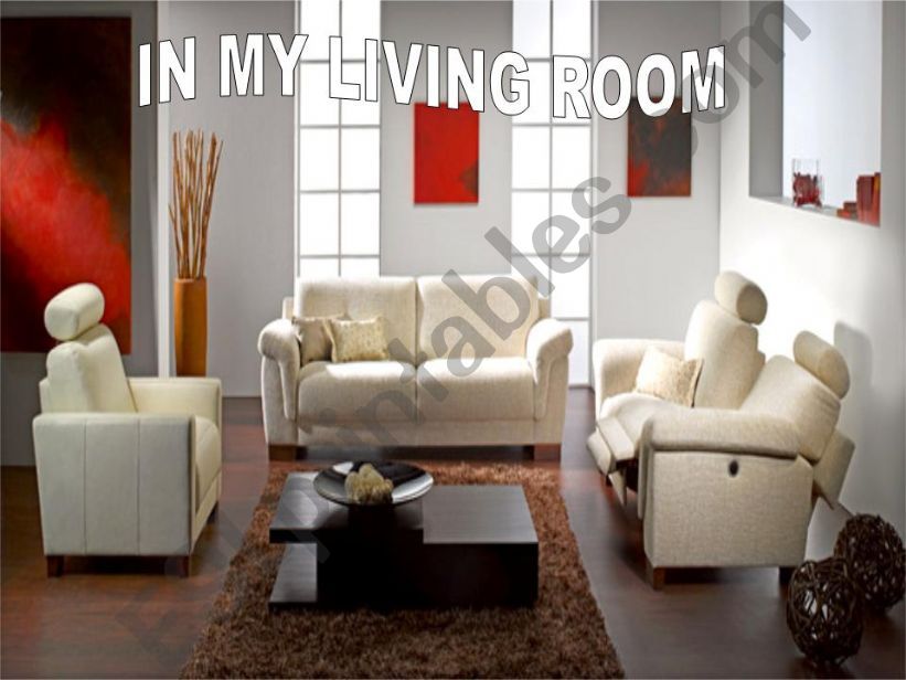 MY LIVING ROOM powerpoint