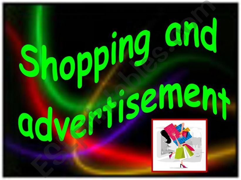 Shopping and advertisement powerpoint