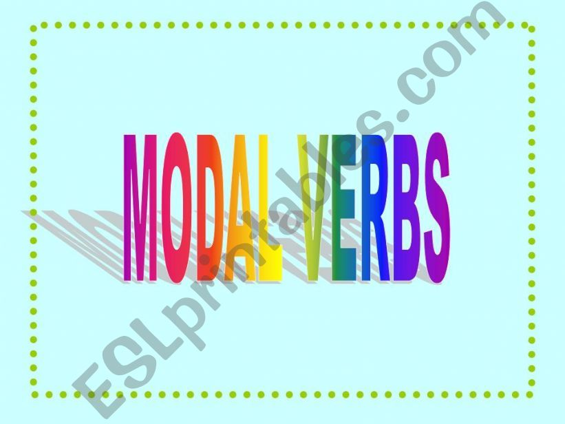 modal verbs powerpoint