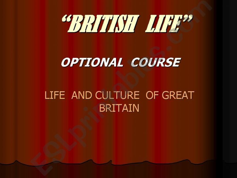 British Life powerpoint