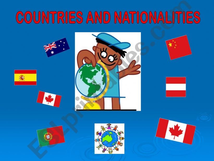 Countries and Nationalities powerpoint