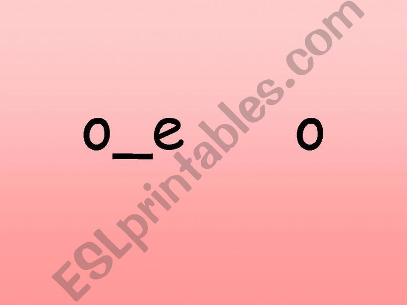 Phonics Long Vowel O and Short Vowel O