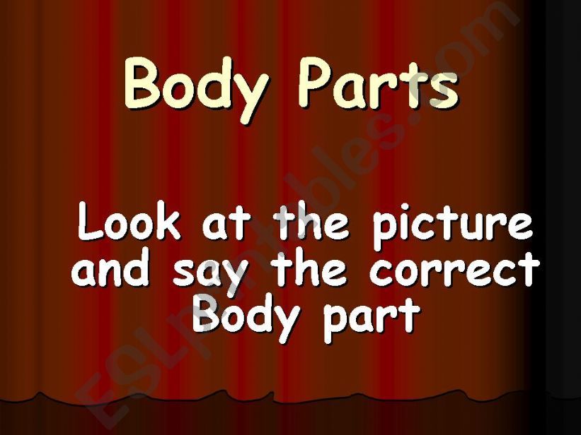 Body Parts powerpoint