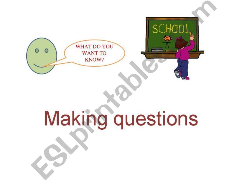 MAKING QUESTIONS powerpoint