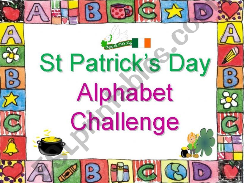 St Patricks Day Alphabet Challenge