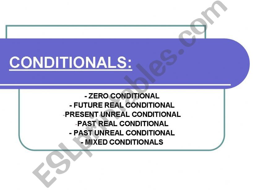 Full Conditionals Grammar + Exercises