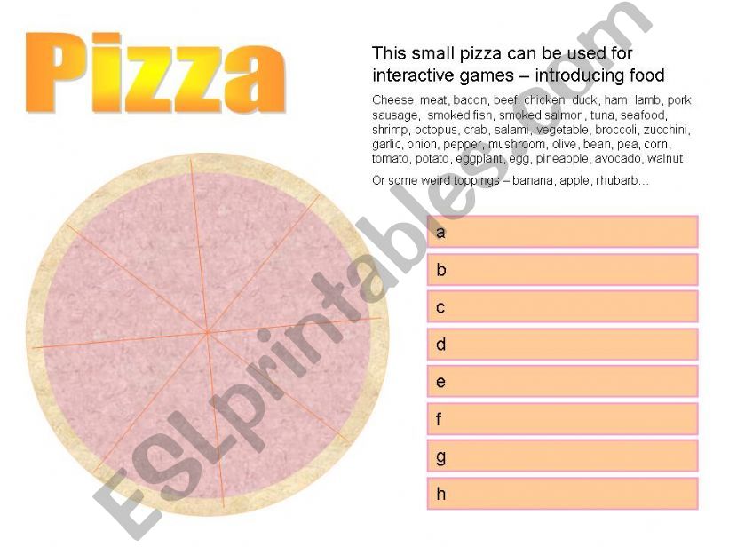 Pizza powerpoint