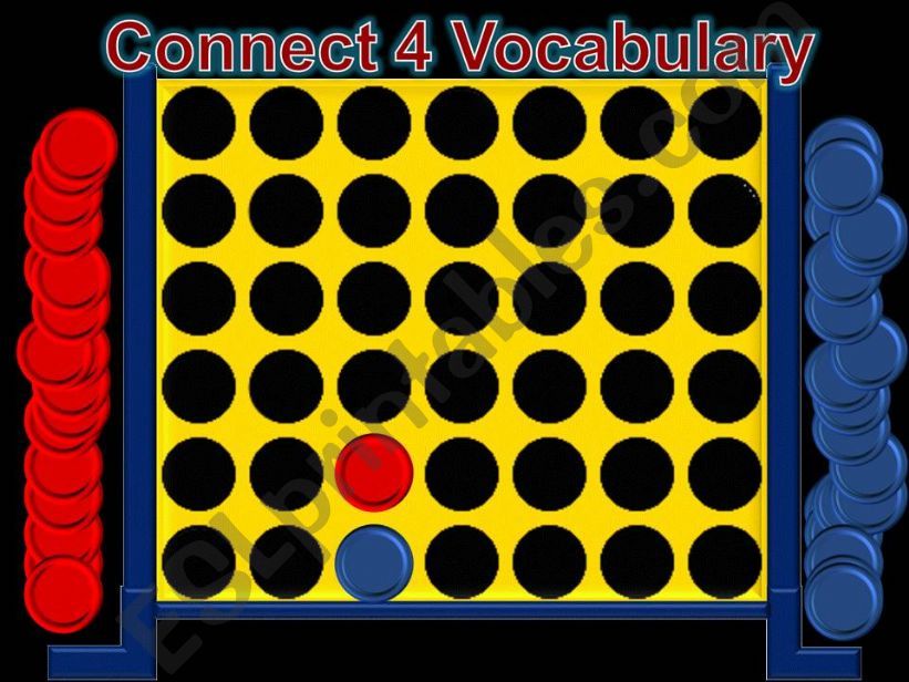 Connect four vocabulary game powerpoint