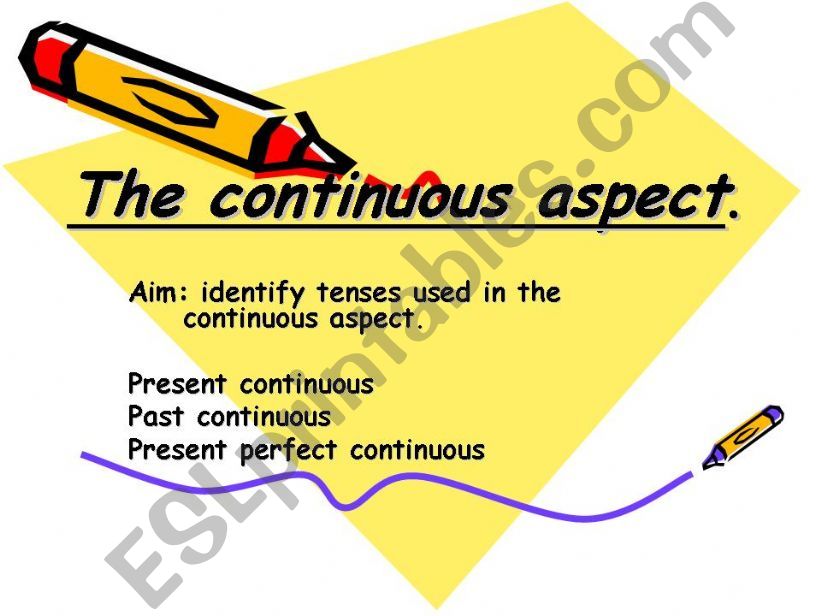 the continuous aspect powerpoint