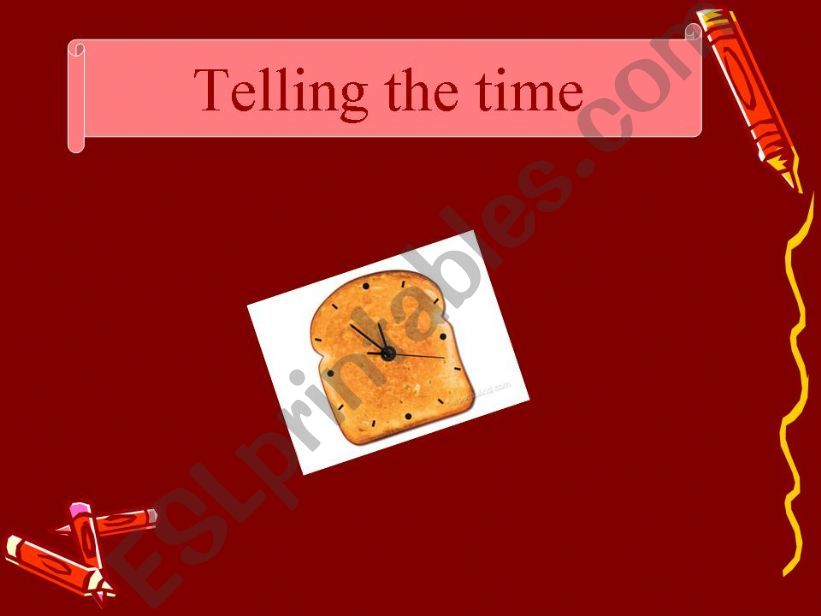 Telling the time: explanation powerpoint