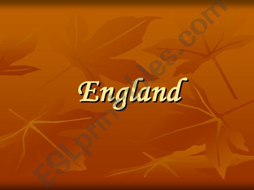 england story and monuments powerpoint