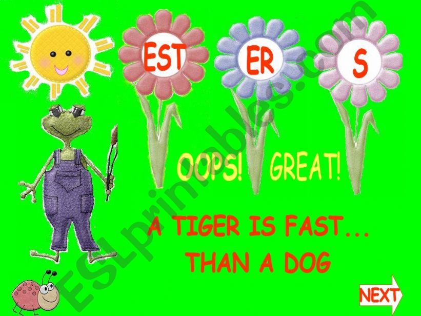 Comparisons with  Adjectives - Game