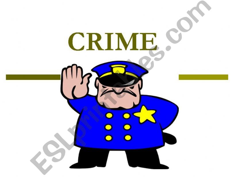 Crime powerpoint