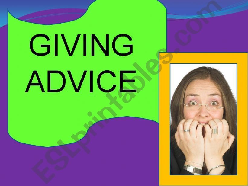 GIVING ADVICE powerpoint