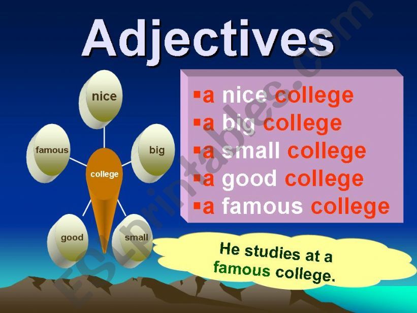 Adjectives and Frequency powerpoint