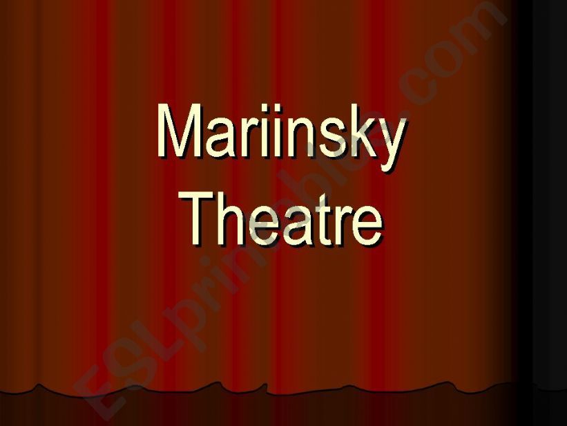 Mariinsky Theatre powerpoint