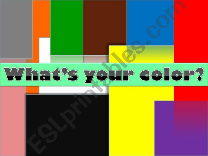 Color Personality powerpoint
