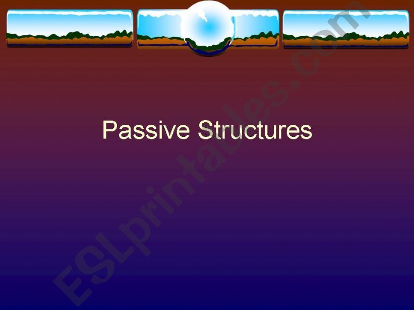 Passive and causative structures