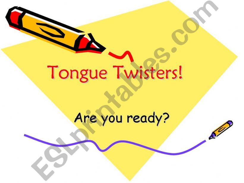 Tongue Twisters powerpoint