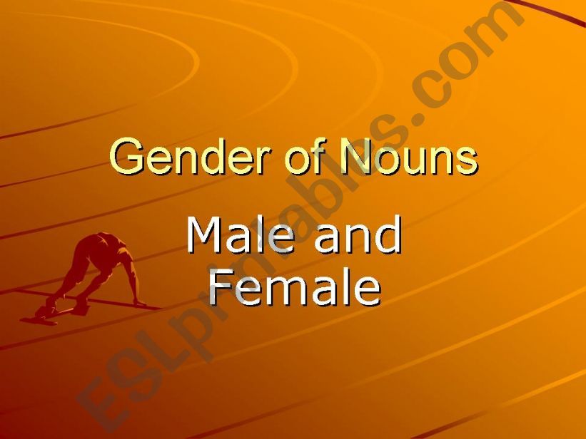 Gender of Nouns powerpoint