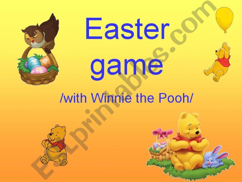 Easter game /with Winnie the Pooh/-part 1