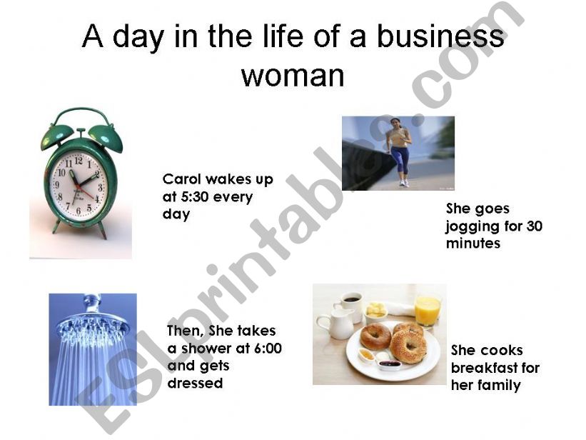 A day in the life of a business woman