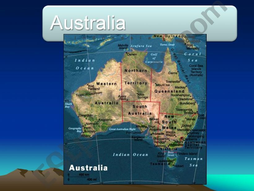 Fact files about Australia powerpoint