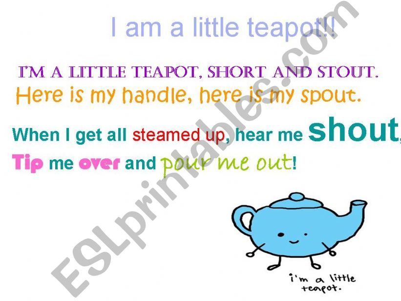 I´m a little teapot! powerpoint
