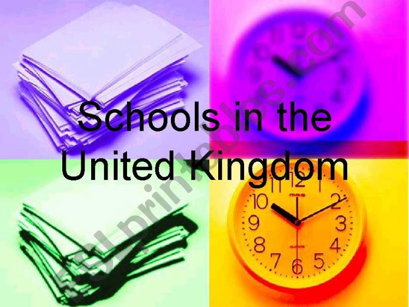 Schools in the United Kingdom powerpoint
