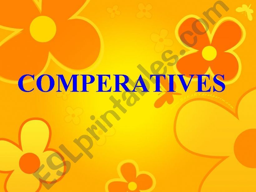 Comperatives powerpoint
