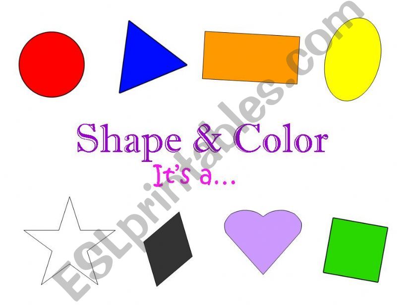 Shapes and Colors powerpoint