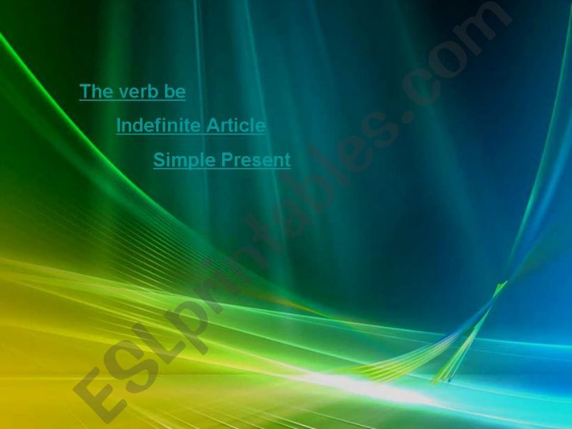 To be and Present Simple powerpoint