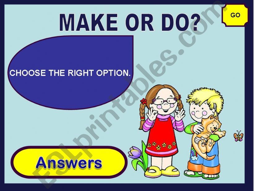 MAKE OR DO? - GAME powerpoint
