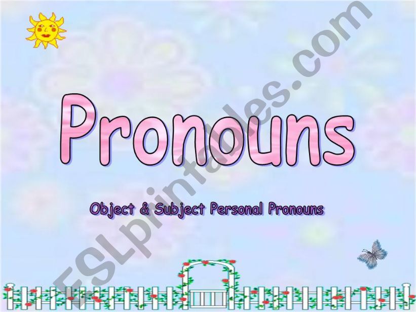 prounouns powerpoint