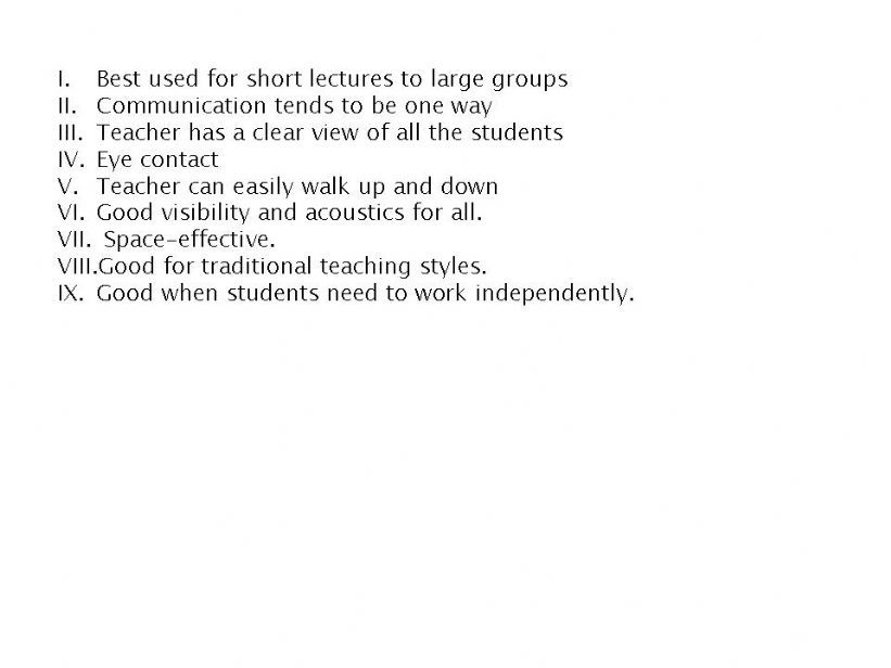 Different seating arrangement powerpoint