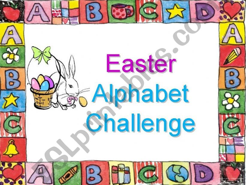 Easter Alphabet Challenge powerpoint