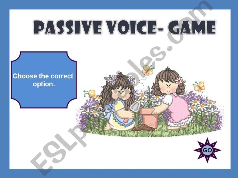PASSIVE VOICE - GAME powerpoint