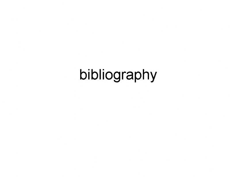 bibliography powerpoint (EAP) powerpoint